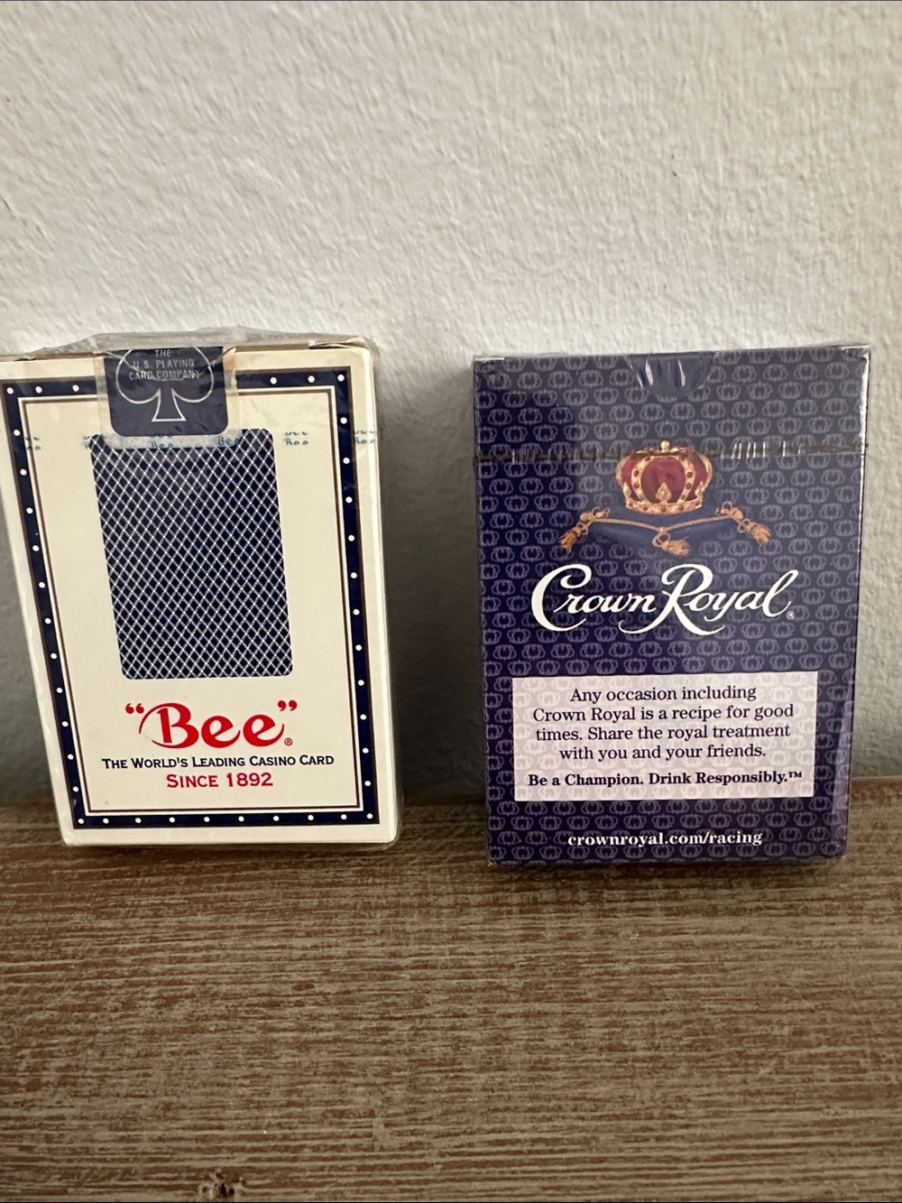 Premium Casino Playing Cards - Navy, White and Red - Picture 2 of 2